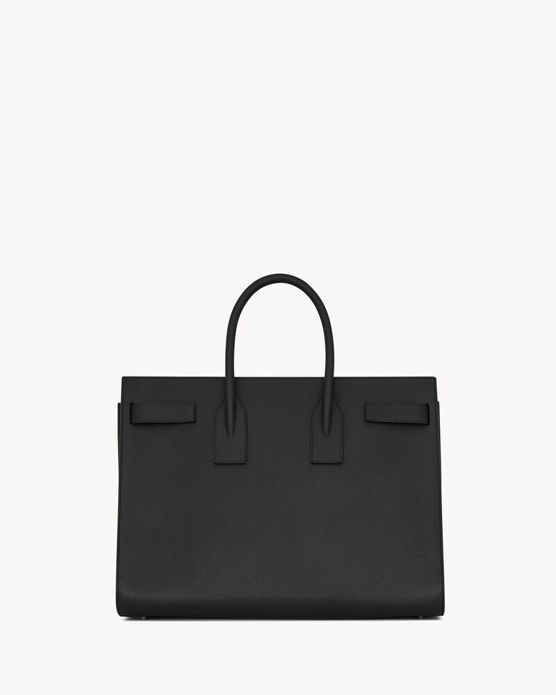 Sac de jour large in grained leather Saint Laurent YSL