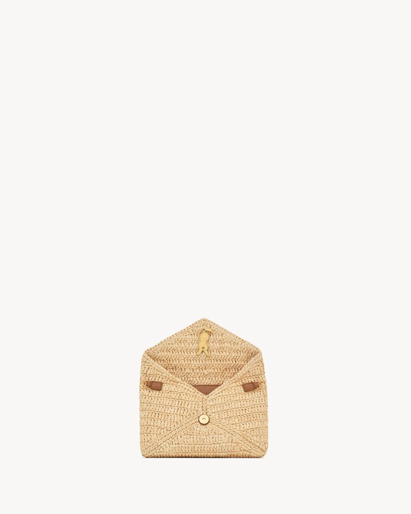CASSANDRE Ketten-Pouch aus Raffia
