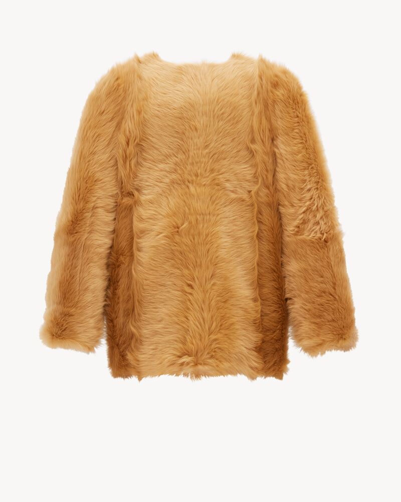 Cappotto corto in shearling