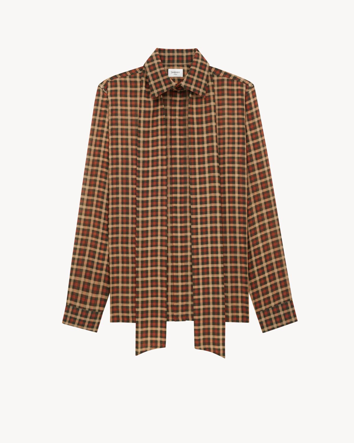 cassandre shirt in vichy silk