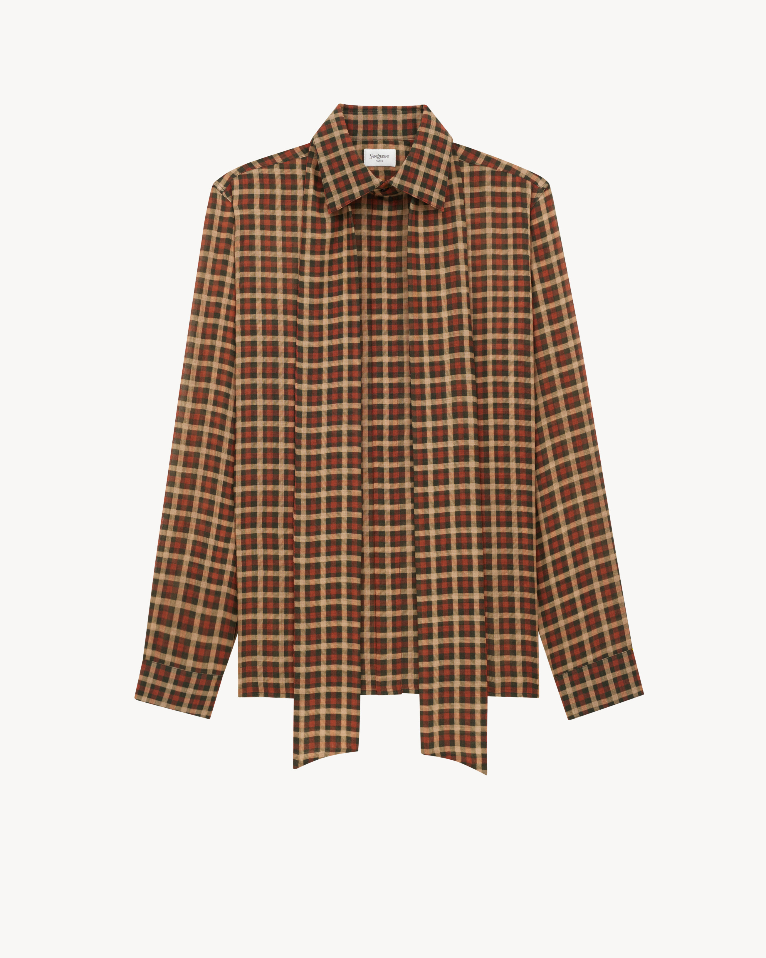CASSANDRE shirt in vichy silk