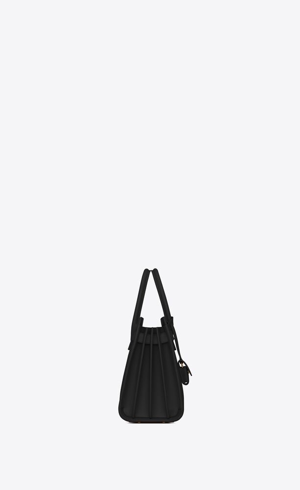 Saint Laurent Sac De Jour Nano Baby Black Leather Bag