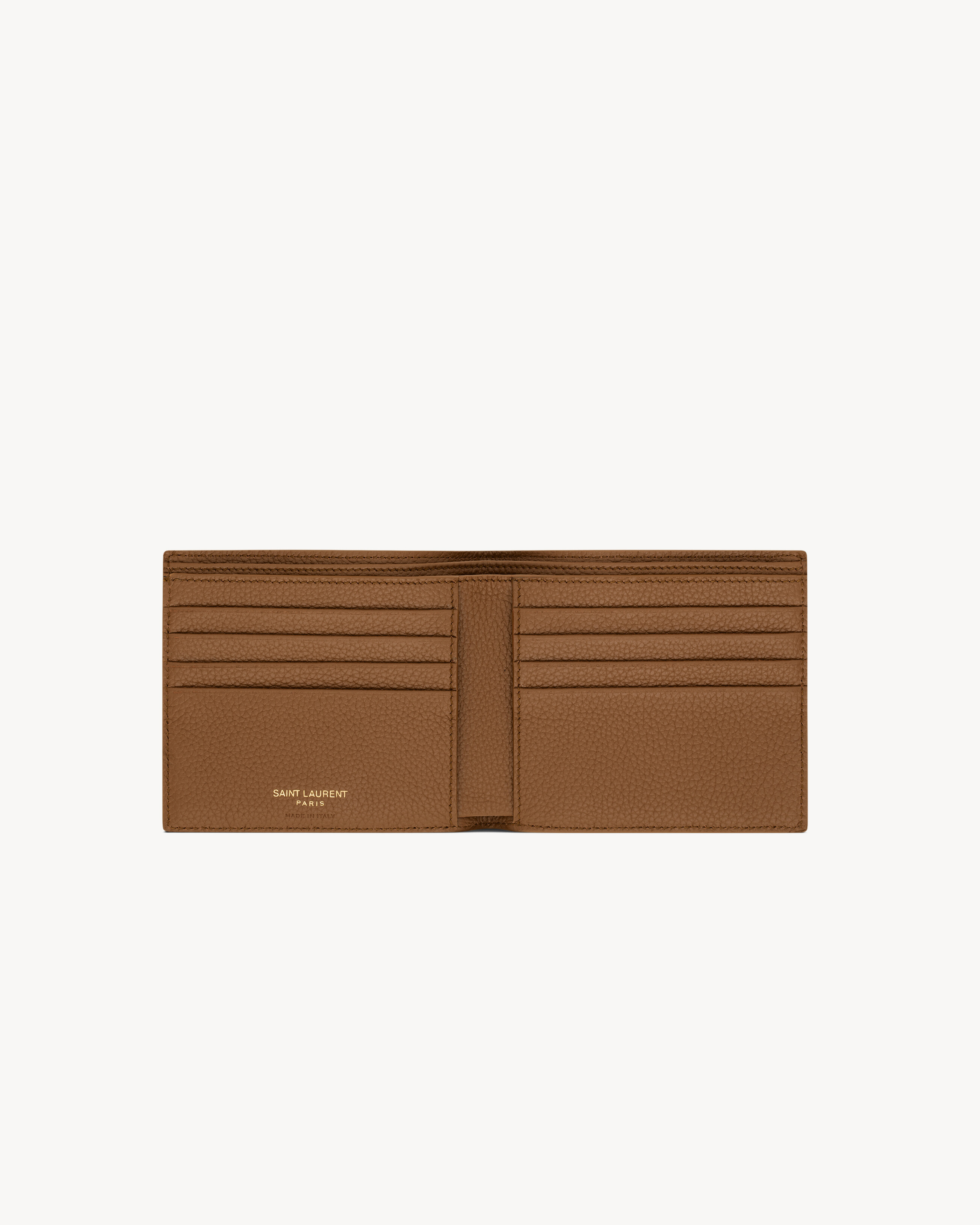 CASSANDRE SHADOW SAINT LAURENT EAST/WEST WALLET IN GRAINED LEATHER