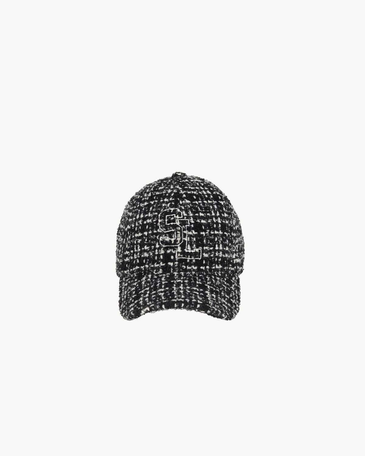 SL Baseball cap in checked tweed wool | Saint Laurent | YSL.com