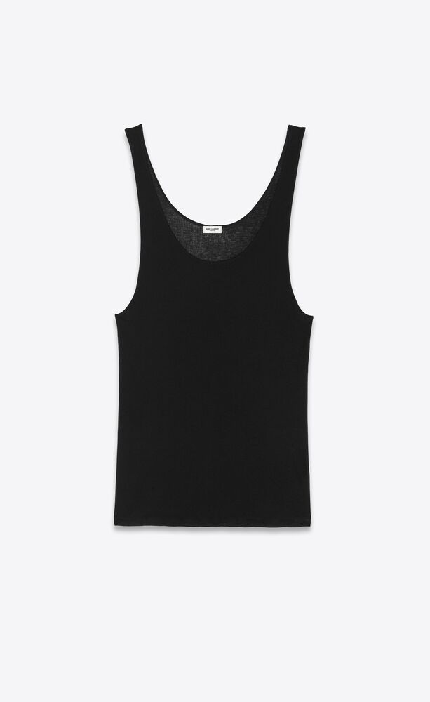 Tank top in jersey | Saint Laurent Singapore | YSL.com