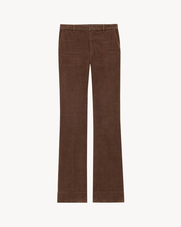 Pantaloni bootcut in velluto a coste
