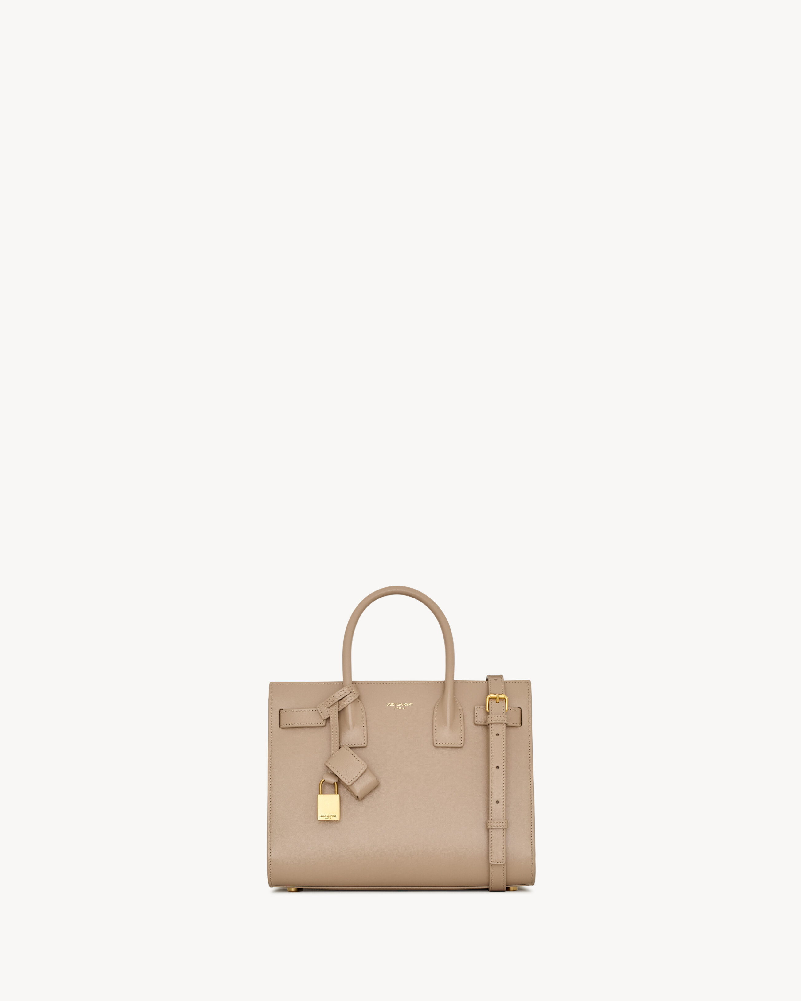 Beige Yves St Laurent Sacs SAC DE JOUR IN SMOOTH LEATHER NANO
