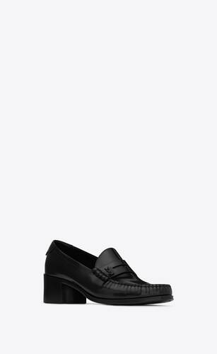 le loafer cassandre heeled-penny slippers in smooth leather