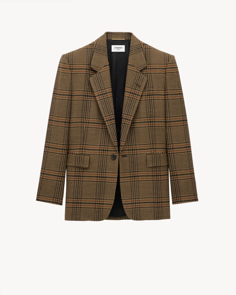 jacket in prince of wales wool
