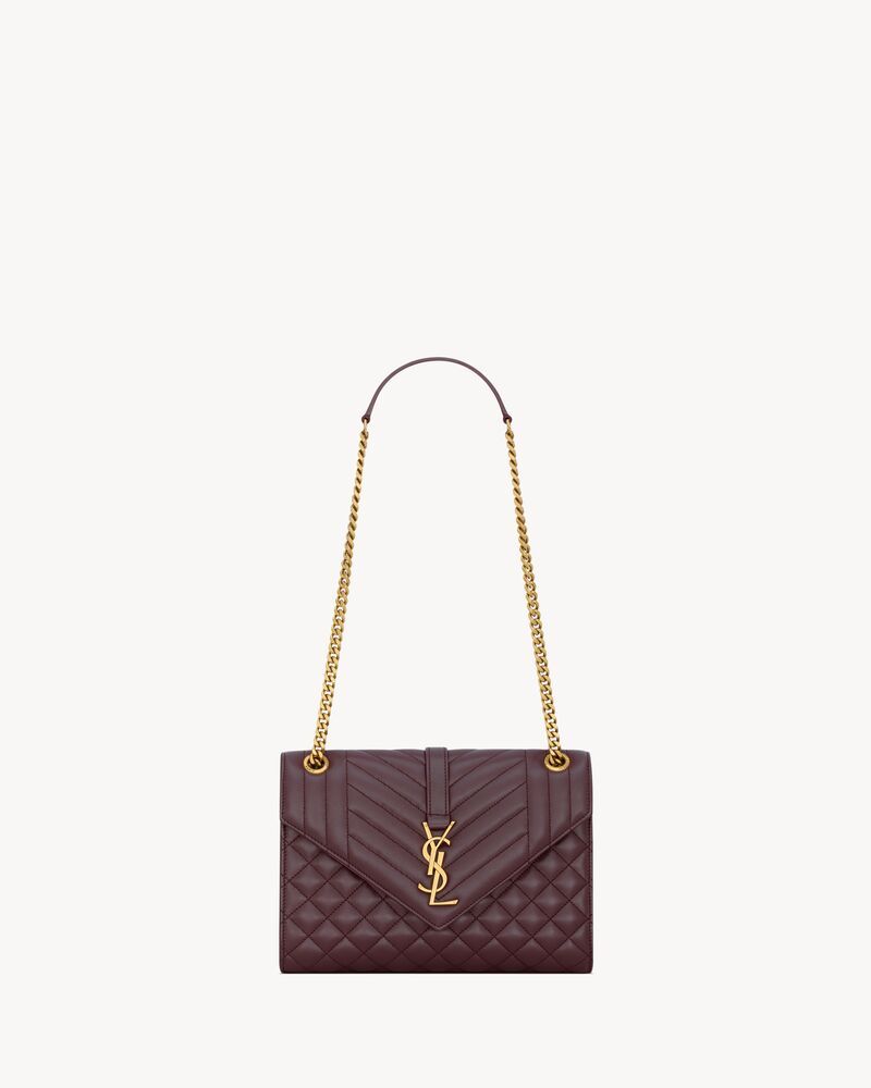 ENVELOPE medium in grain de poudre leather