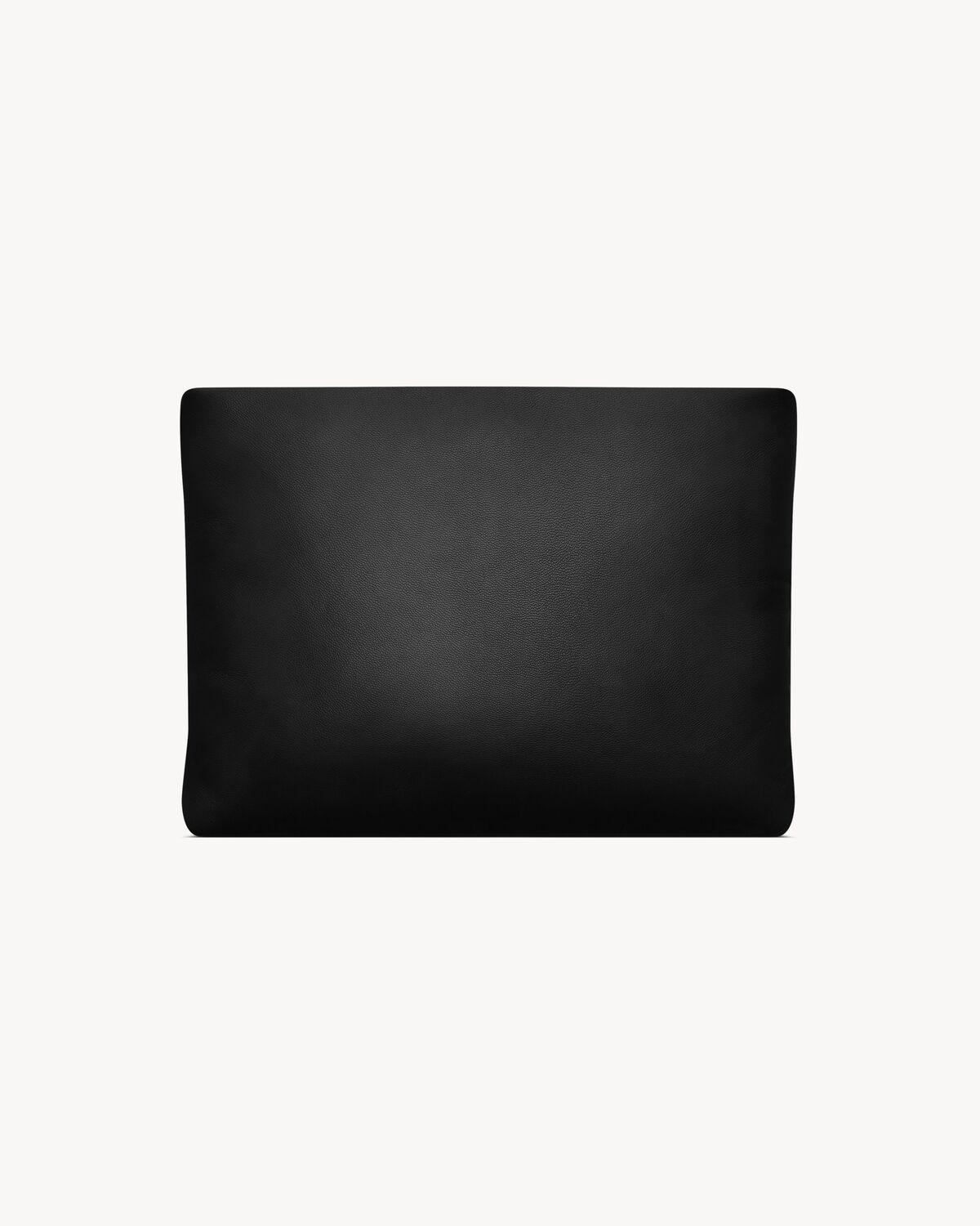 Pochette grande acolchada Saint Laurent de piel de cordero