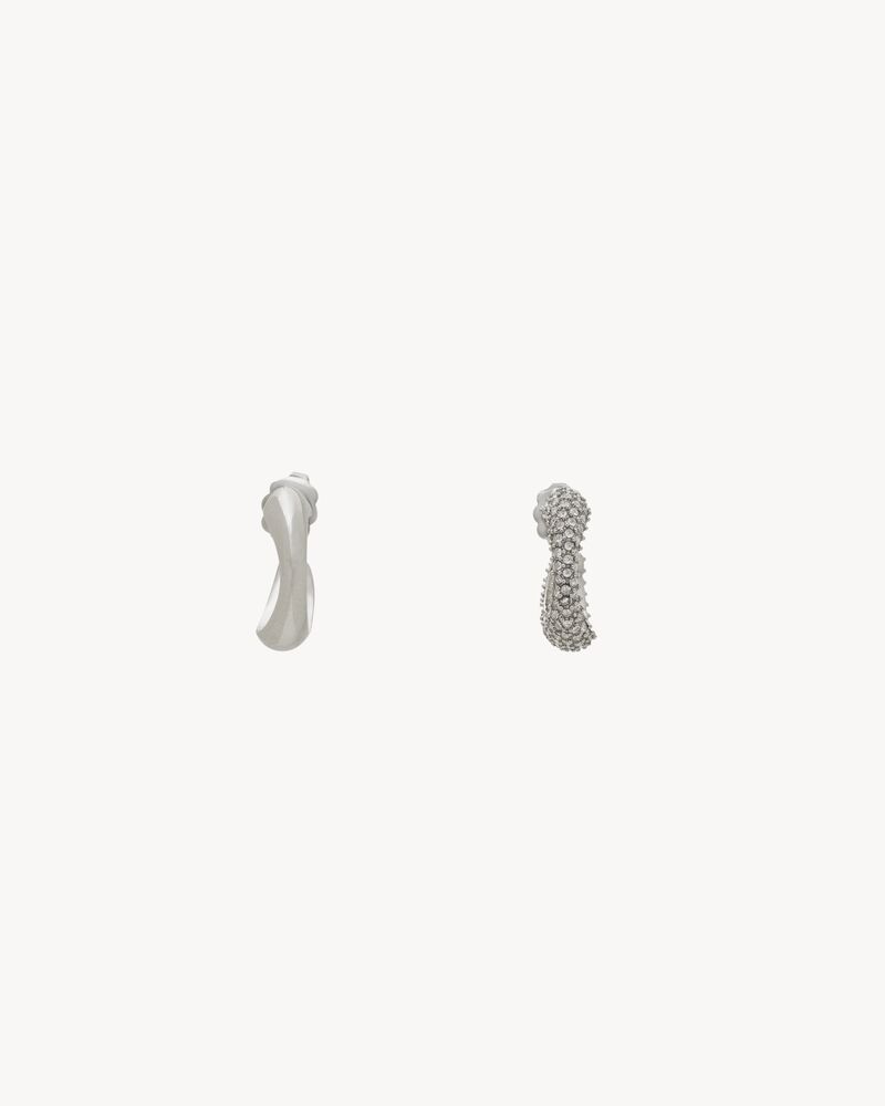 mini hoop earrings in metal