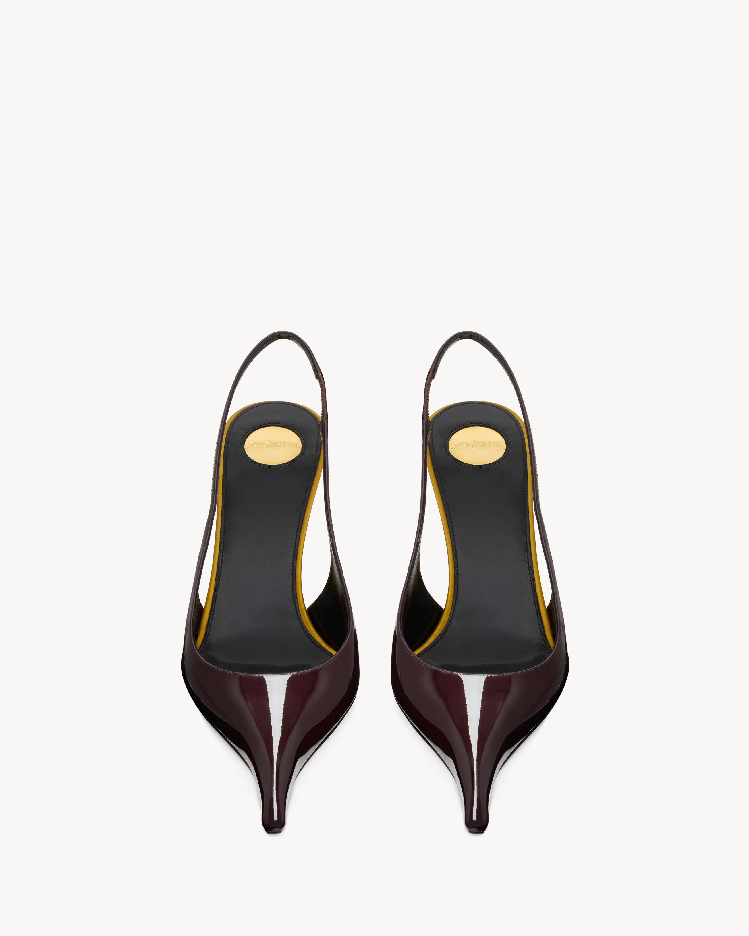 APOLLINE slingback pumps in patent leather