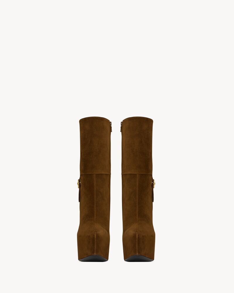 NICO platform booties in suede