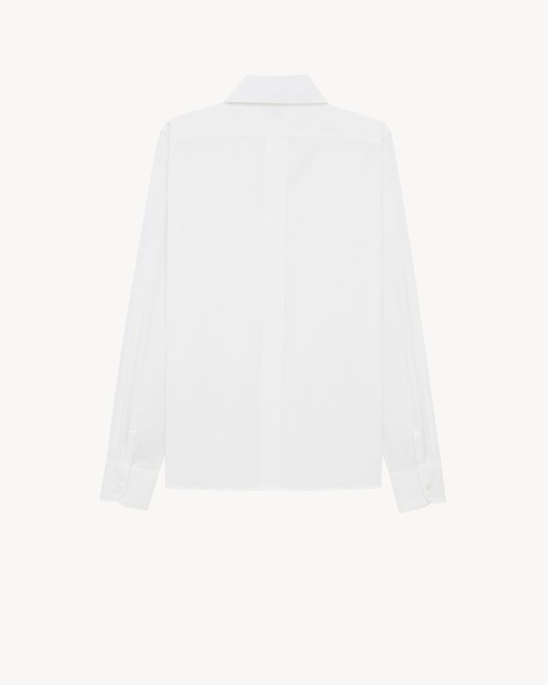 CASSANDRE shirt in self-stripe cotton poplin