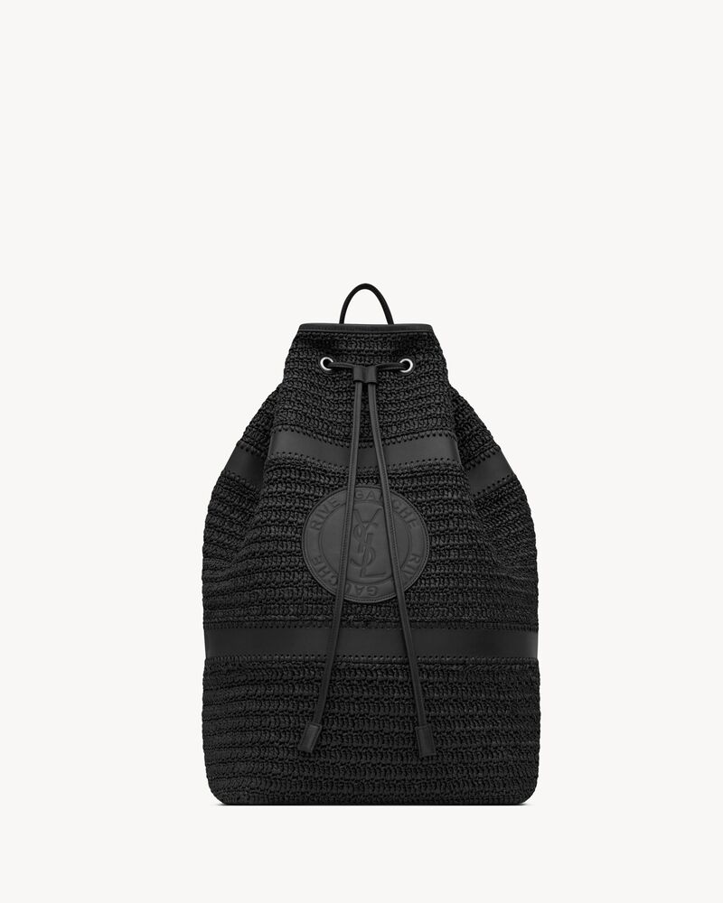 RIVE GAUCHE SLING BAG EN RAPHIA