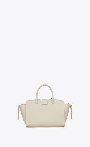 Downtown baby shopping bag in grained leather