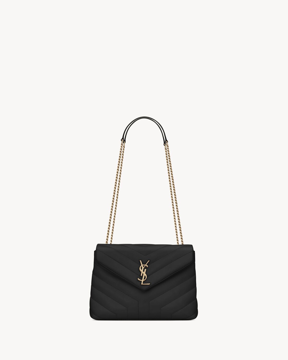 LOULOU SMALL TASCHE AUS Y FÖRMIG GESTEPPTEM LEDER