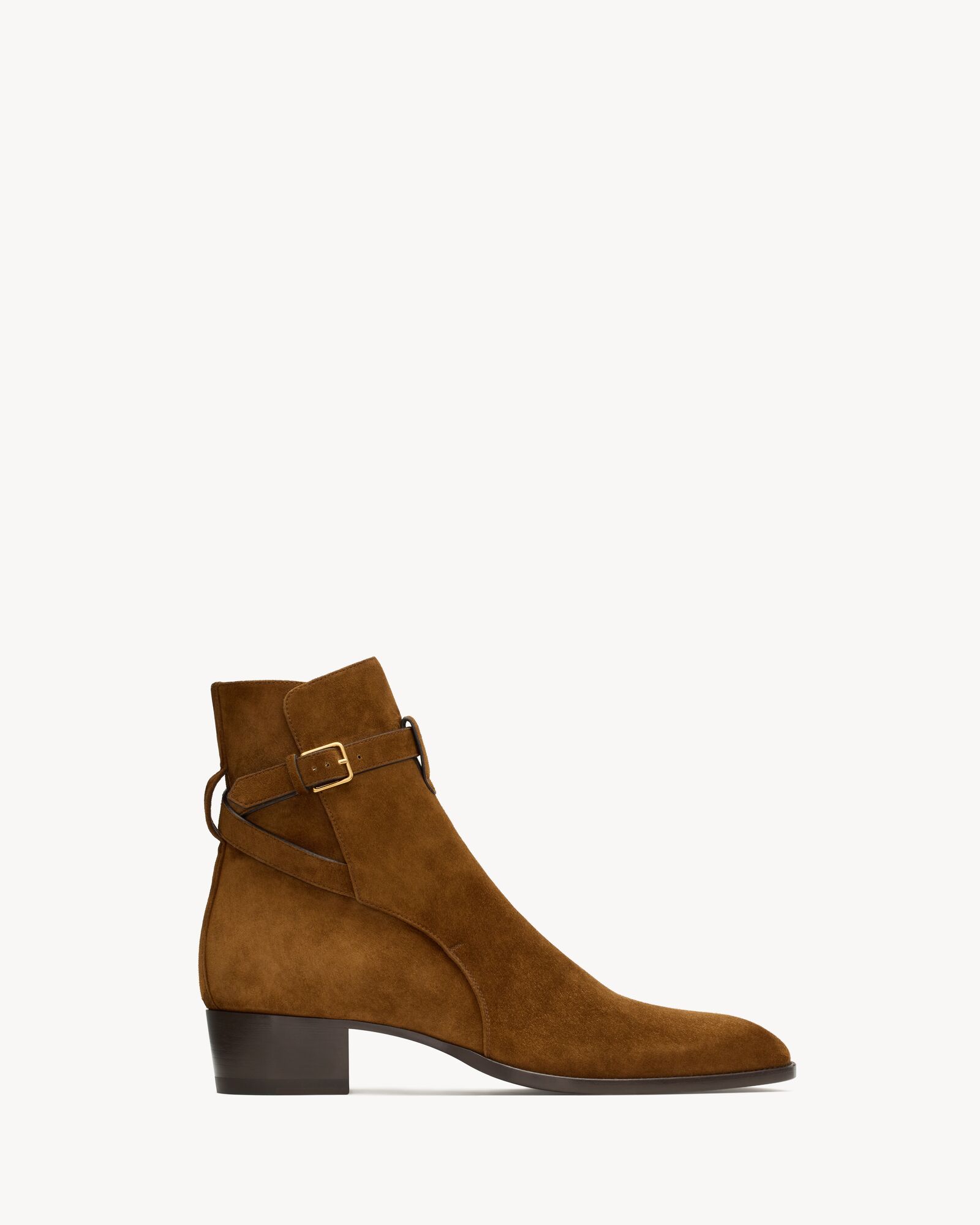 WYATT jodphur boots in suede Saint Laurent YSL AU