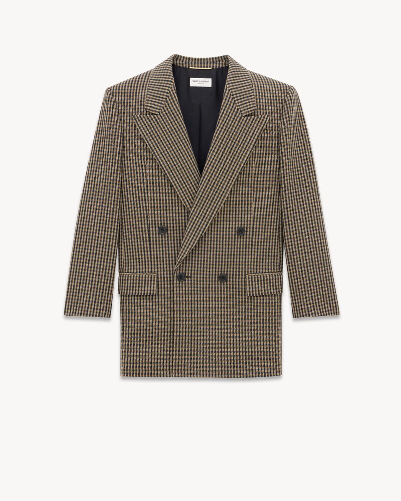jacket in Vichy wool