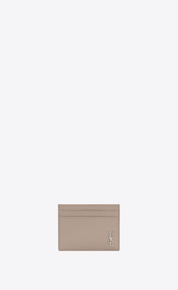 tiny cassandre card case in grained leather