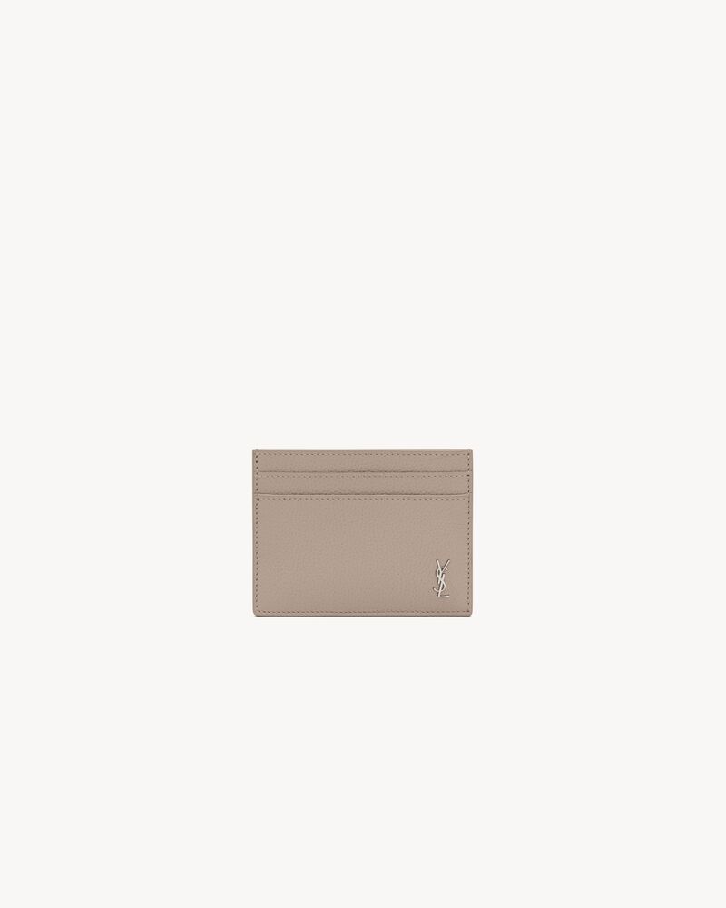 TINY CASSANDRE CARD CASE IN GRAINED LEATHER