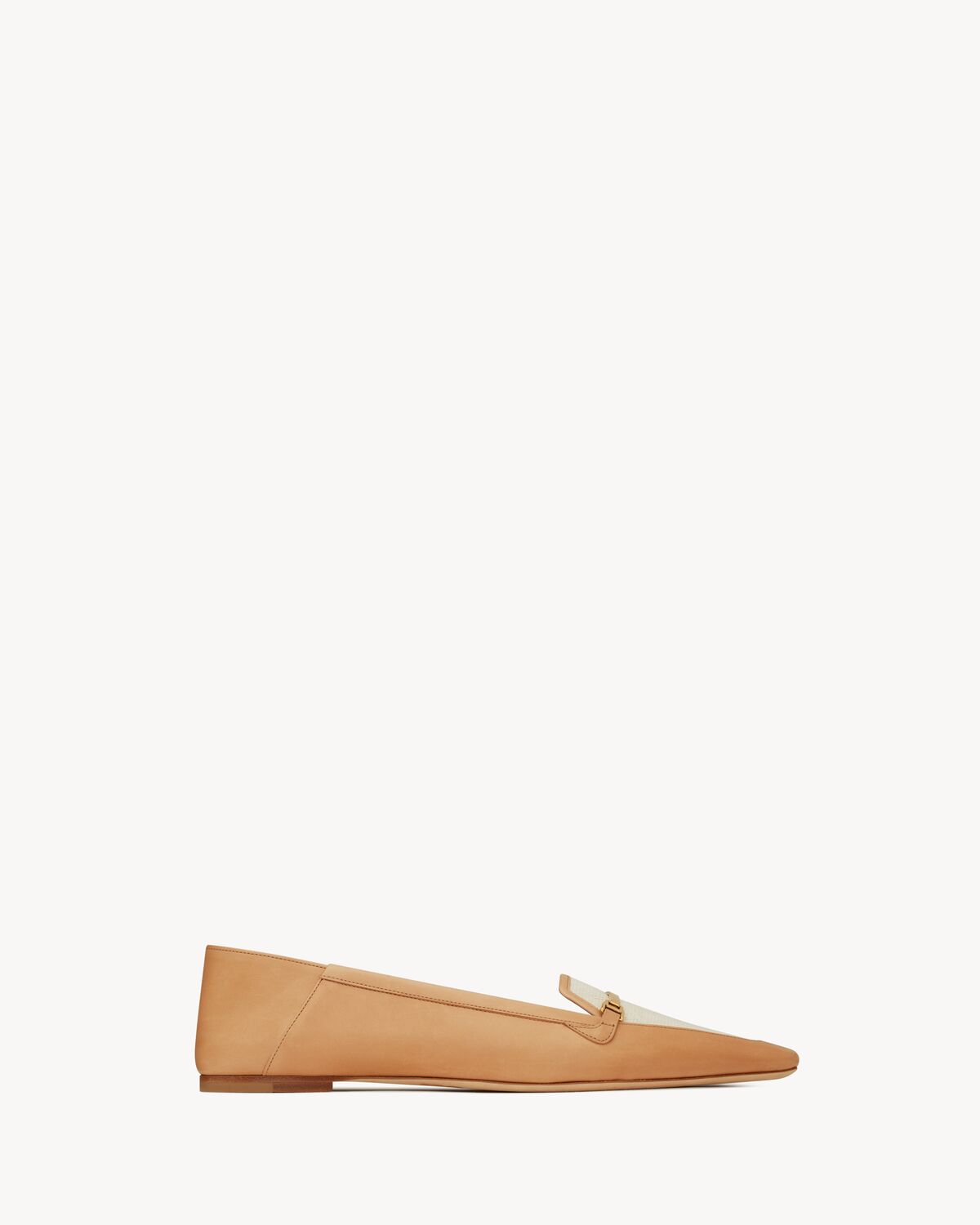 chris slippers in vegetable-tanned leather and canvas