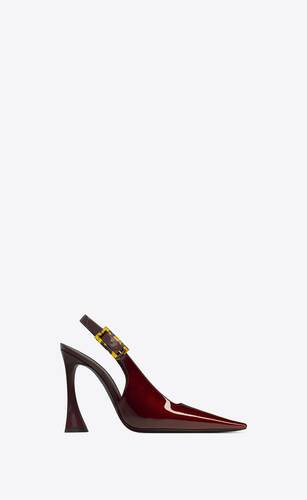 dune slingback pumps in patent leather