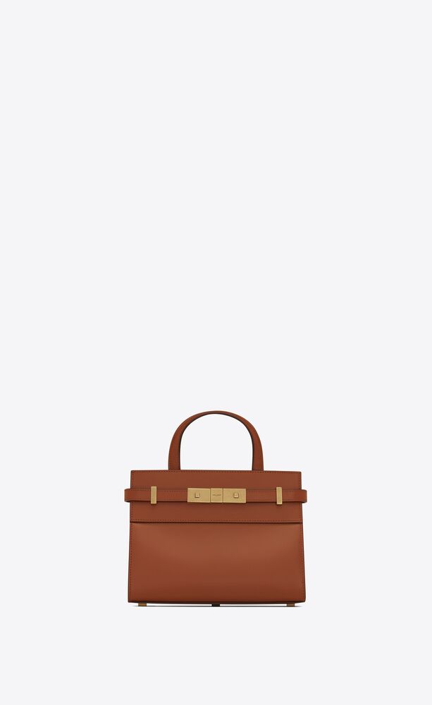 manhattan nano shopping bag in box saint laurent leather