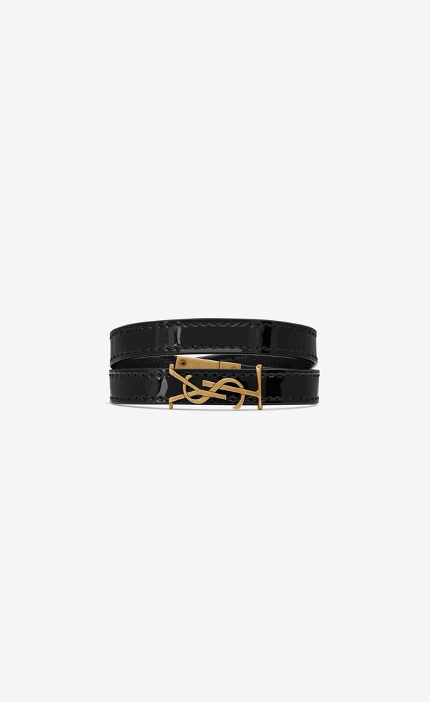 saint laurent opyum charm bracelet in gold brass