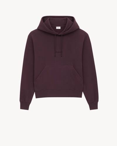 SAINT LAURENT HOODIE in Grey & Silver | Saint Laurent | YSL EN-SE