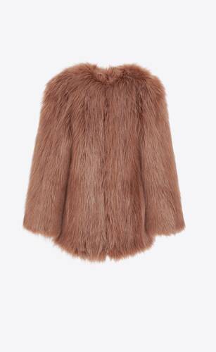 coat in animal-free fur
