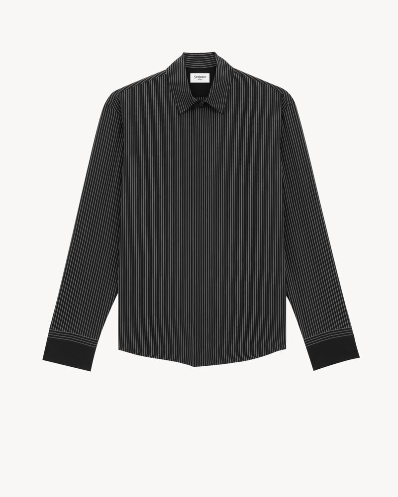 Camisa Cassandre de seda con motivo de rayas