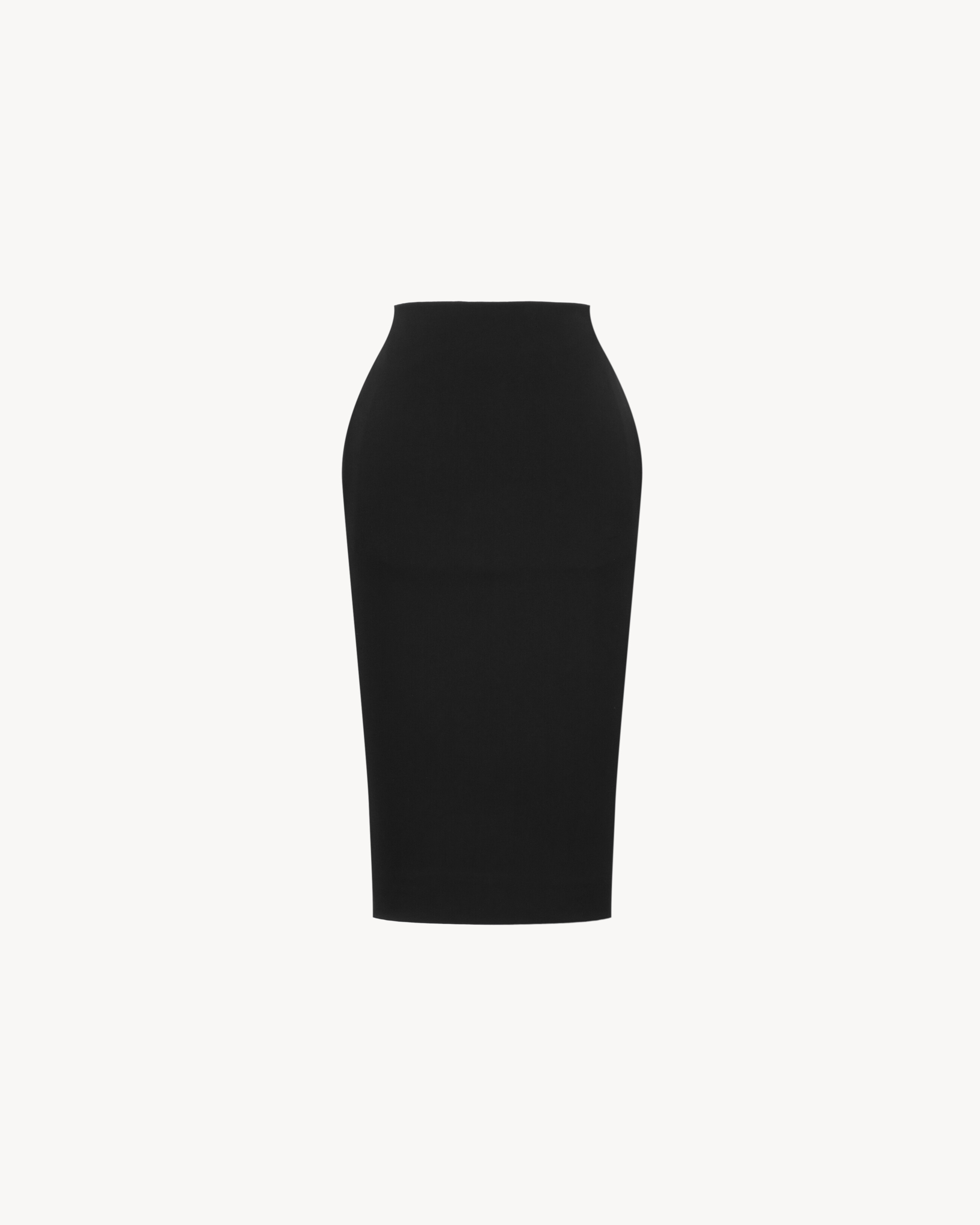 CASSANDRE high rise pencil skirt in satin