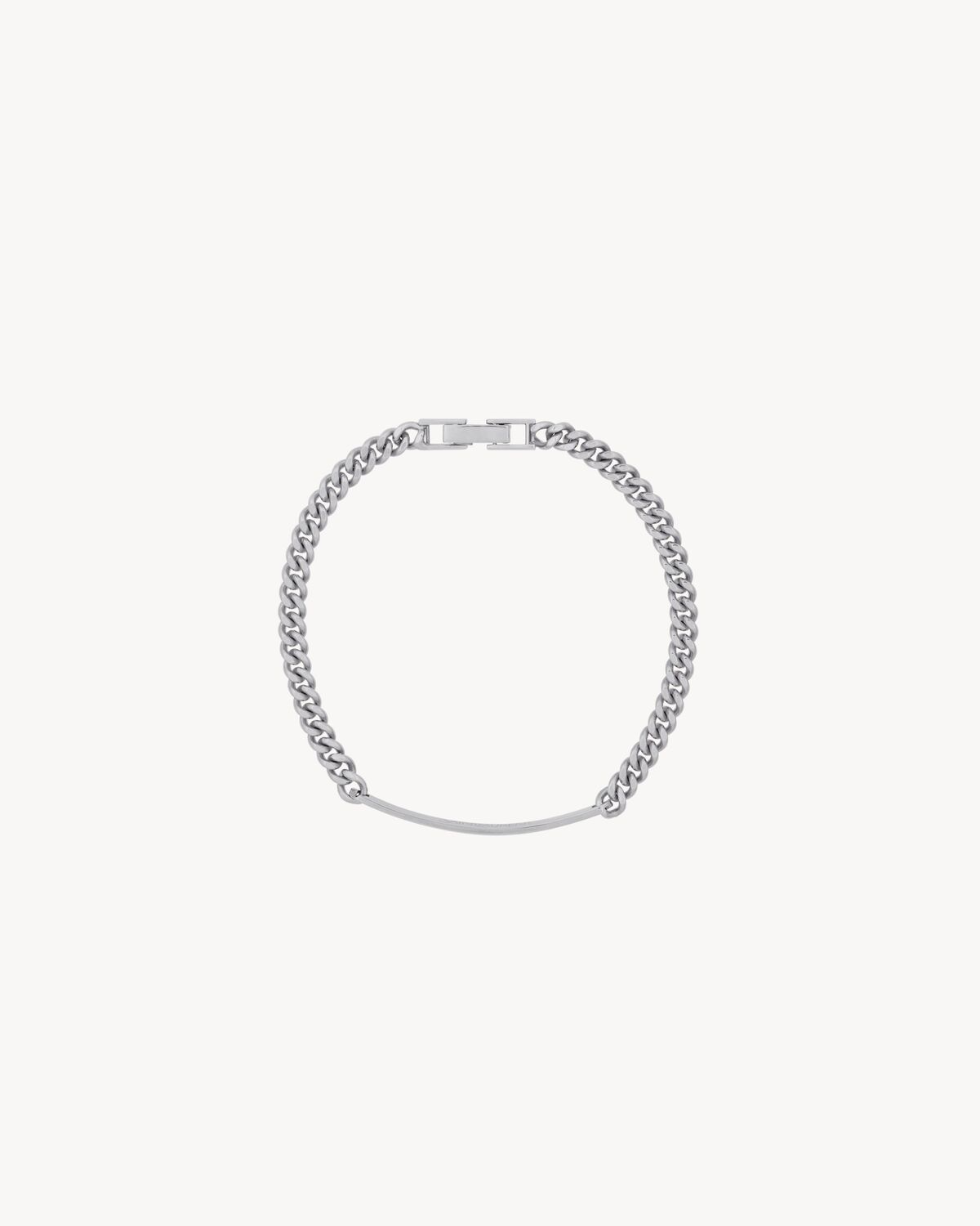 id bracelet in 18k grey gold