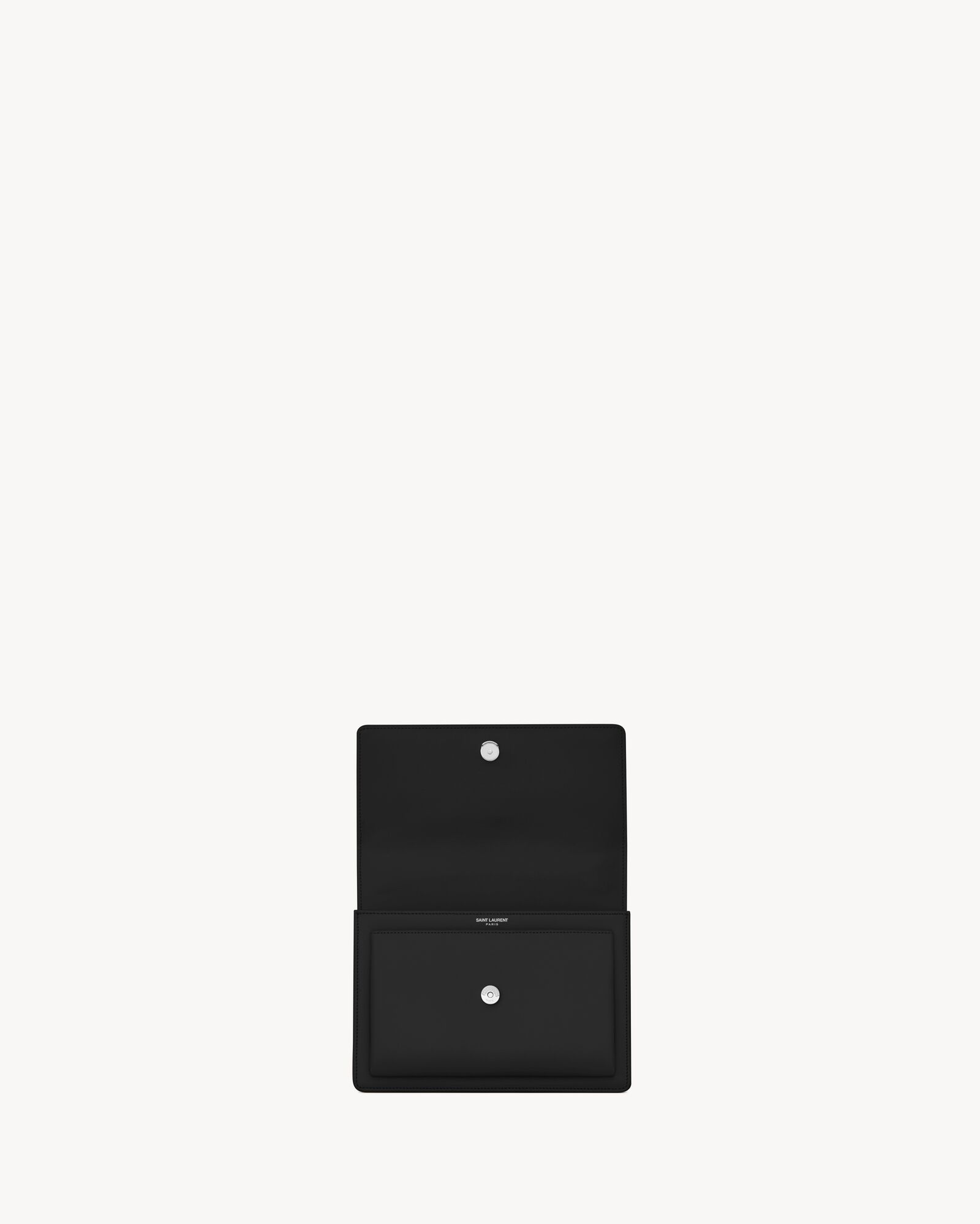 YSL 25S SUNSET MM 25 IN BLACK CALFSKIN GOLD HARDWARE