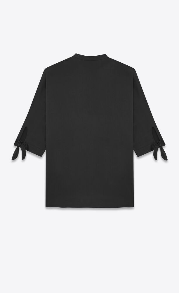 tunic shirt in crepe satin