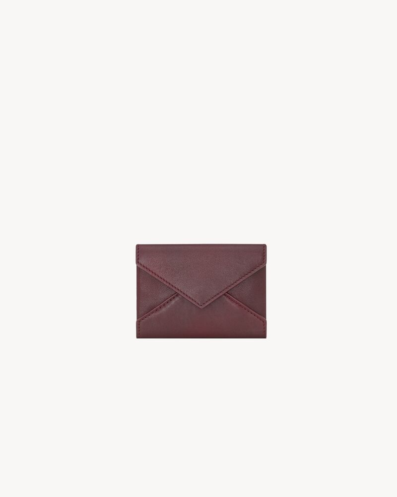 LETTER card case in leather