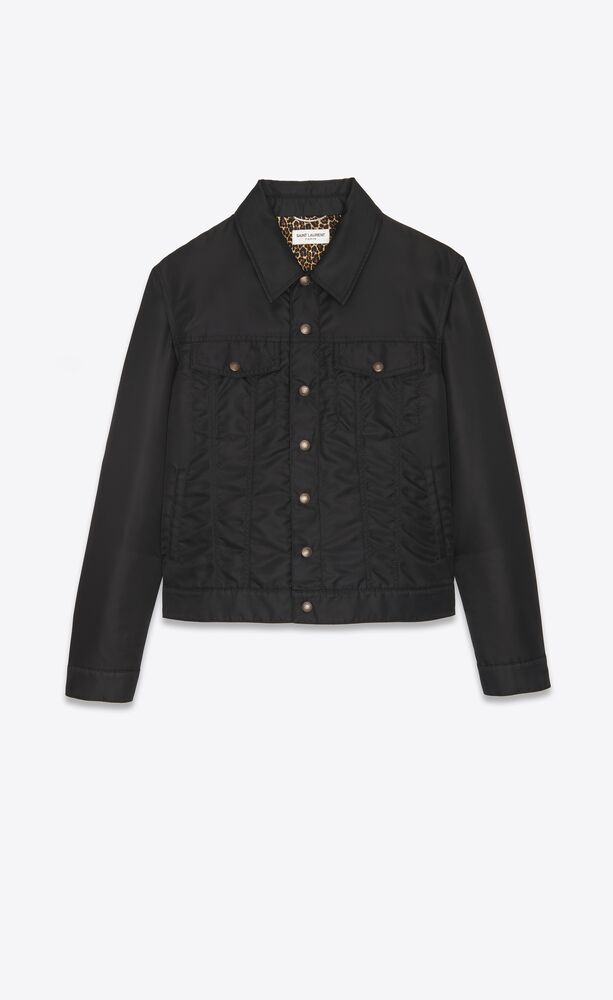 Trucker jacket in nylon | Saint Laurent 