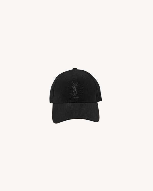 NEW ERA YSL MONOGRAM CAP IN CORDUROY