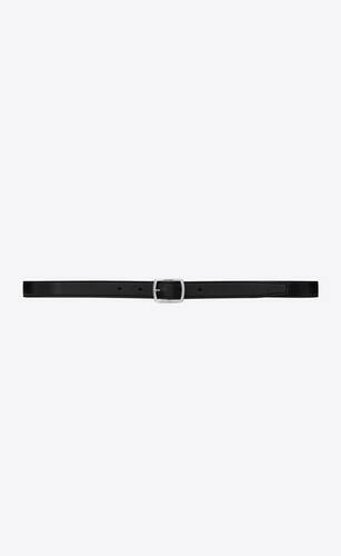 pavé buckle belt in smooth leather