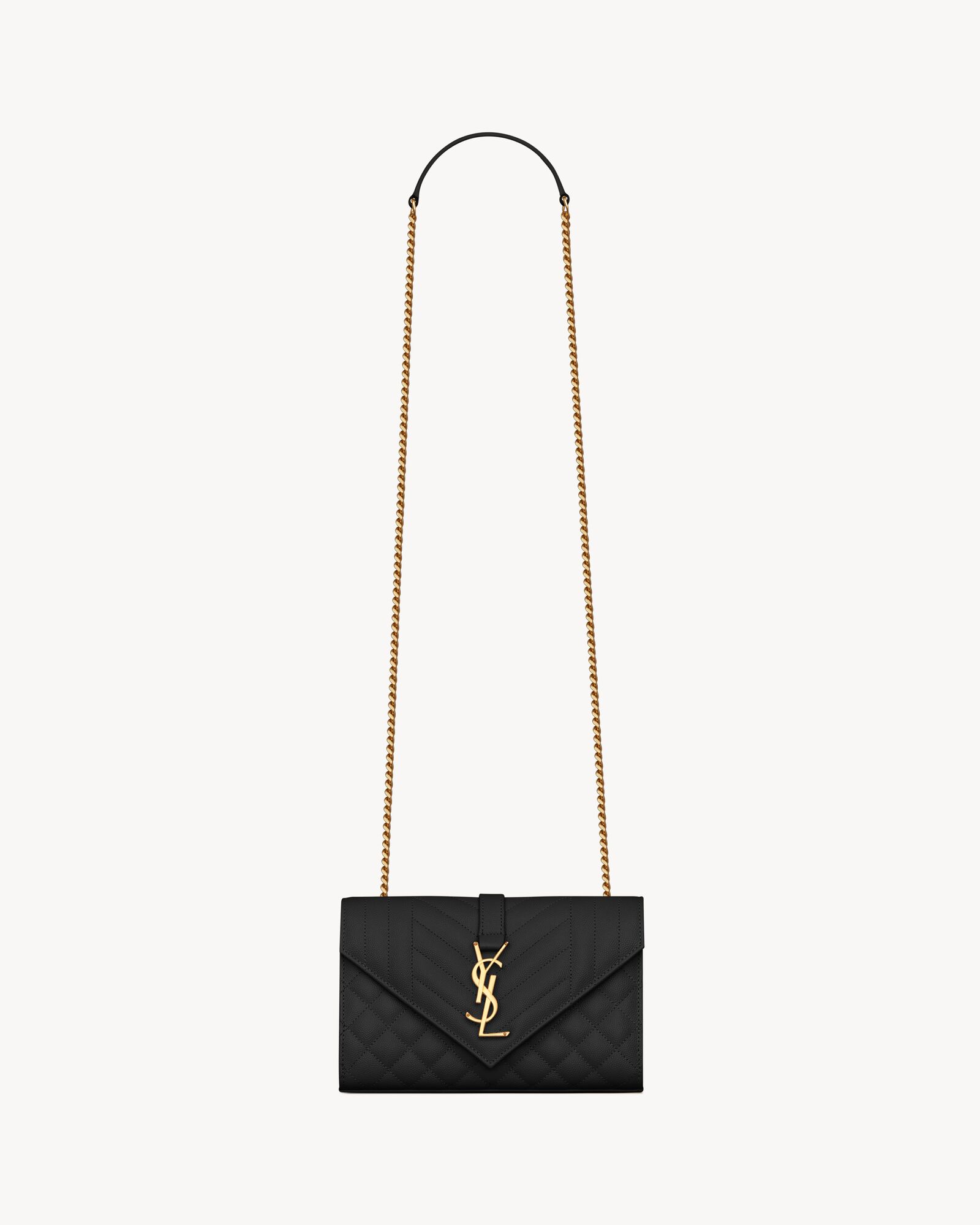 ENVELOPE SMALL IN QUILTED GRAIN DE POUDRE EMBOSSED LEATHER — 600195BOW911000