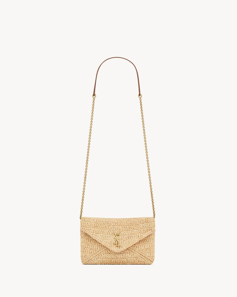 Cassandre pochette à chaine en raphia