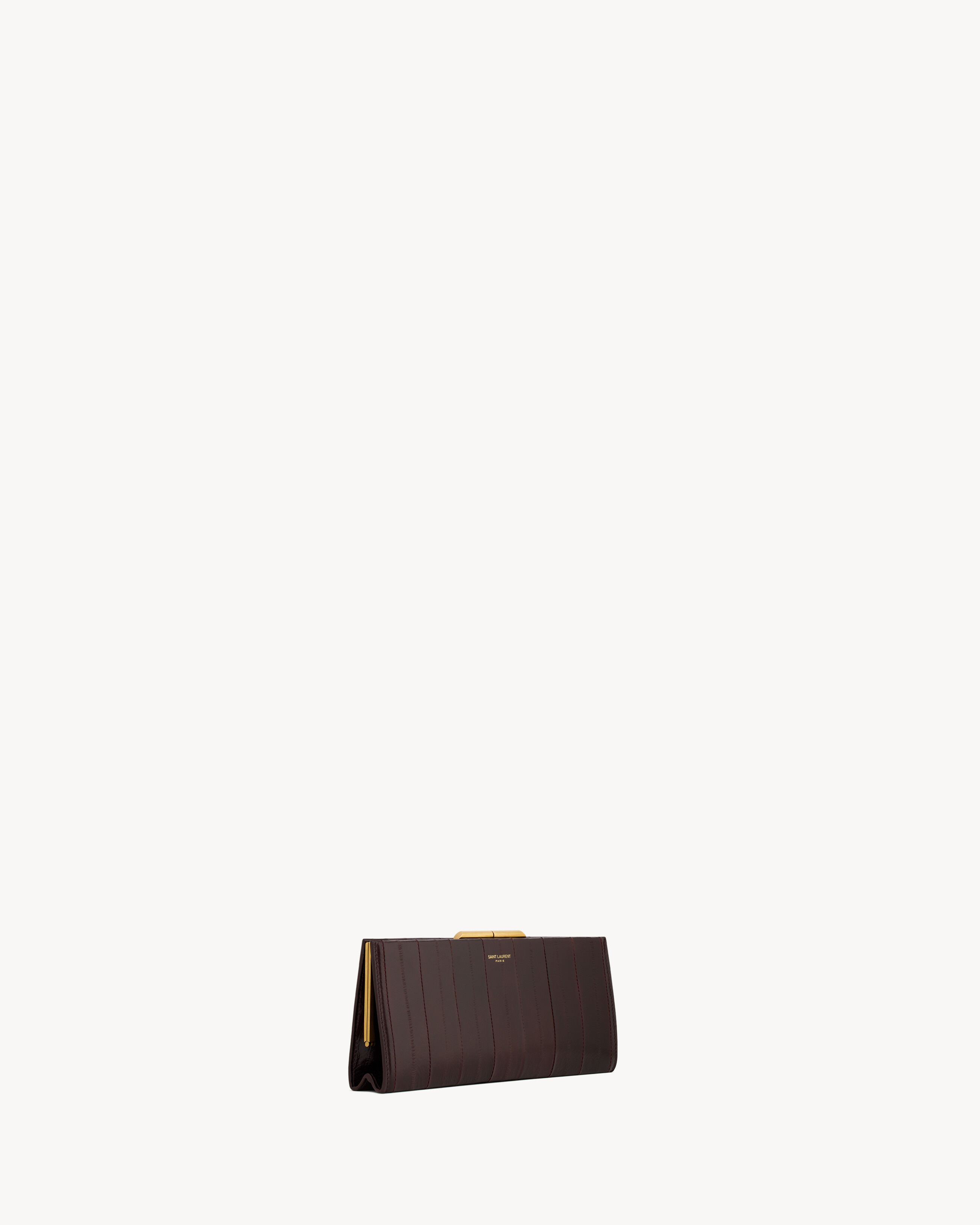 MIDNIGHT small clutch in eel skin