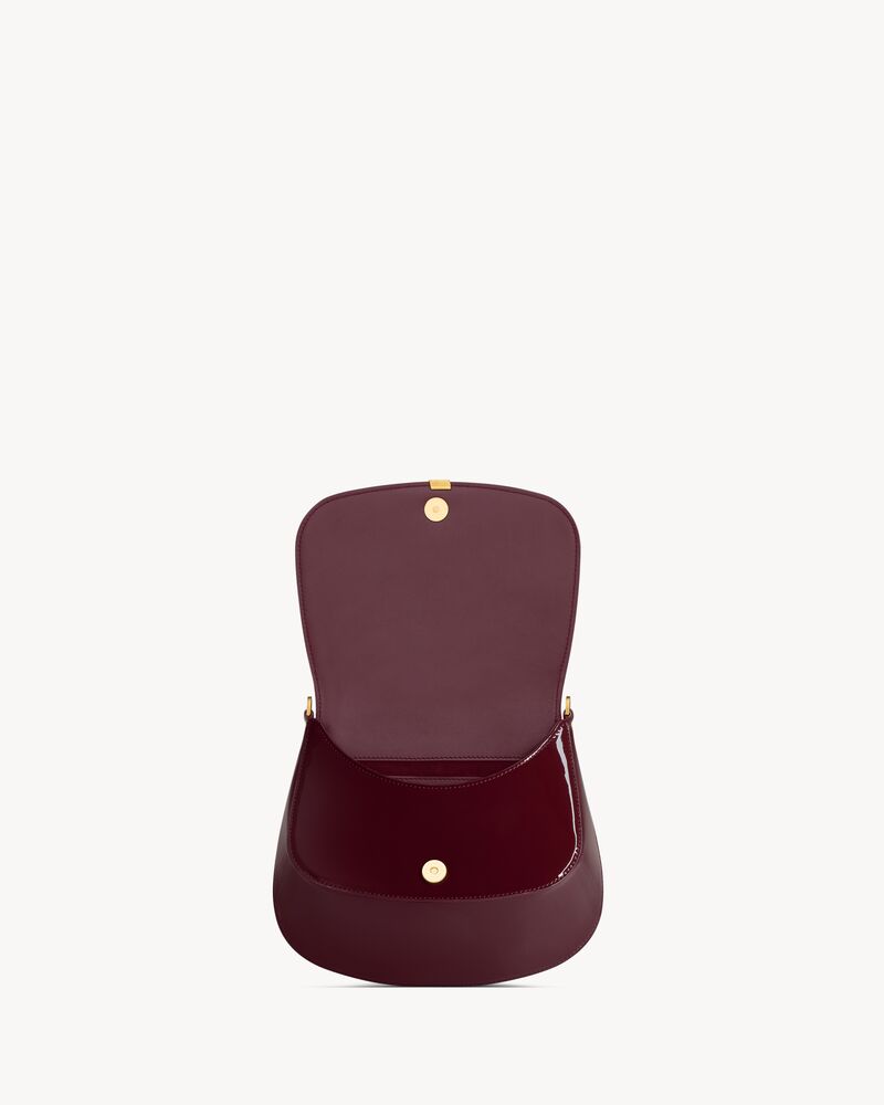 Mini VOLTAIRE TOP HANDLE bag in patent leather