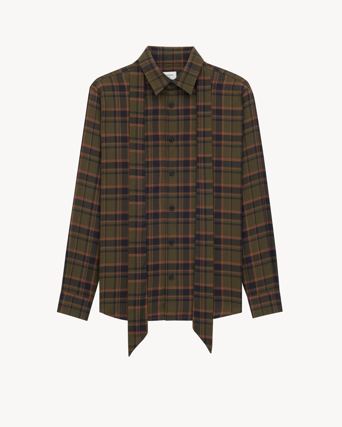 cassanre lavallière shirt in cotton plaid