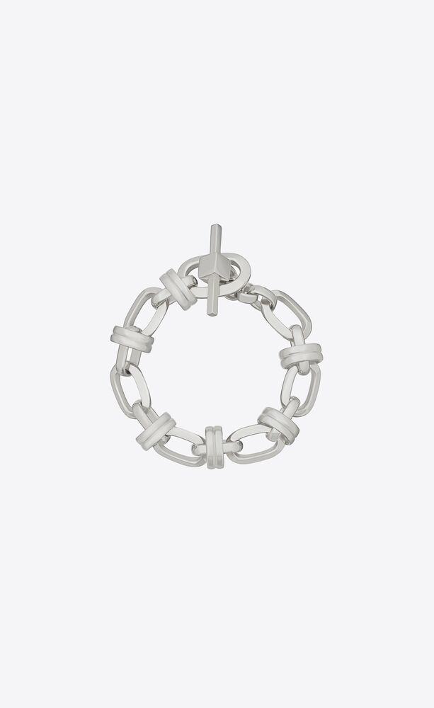 Deco chain bracelet in metal | Saint Laurent | YSL.com