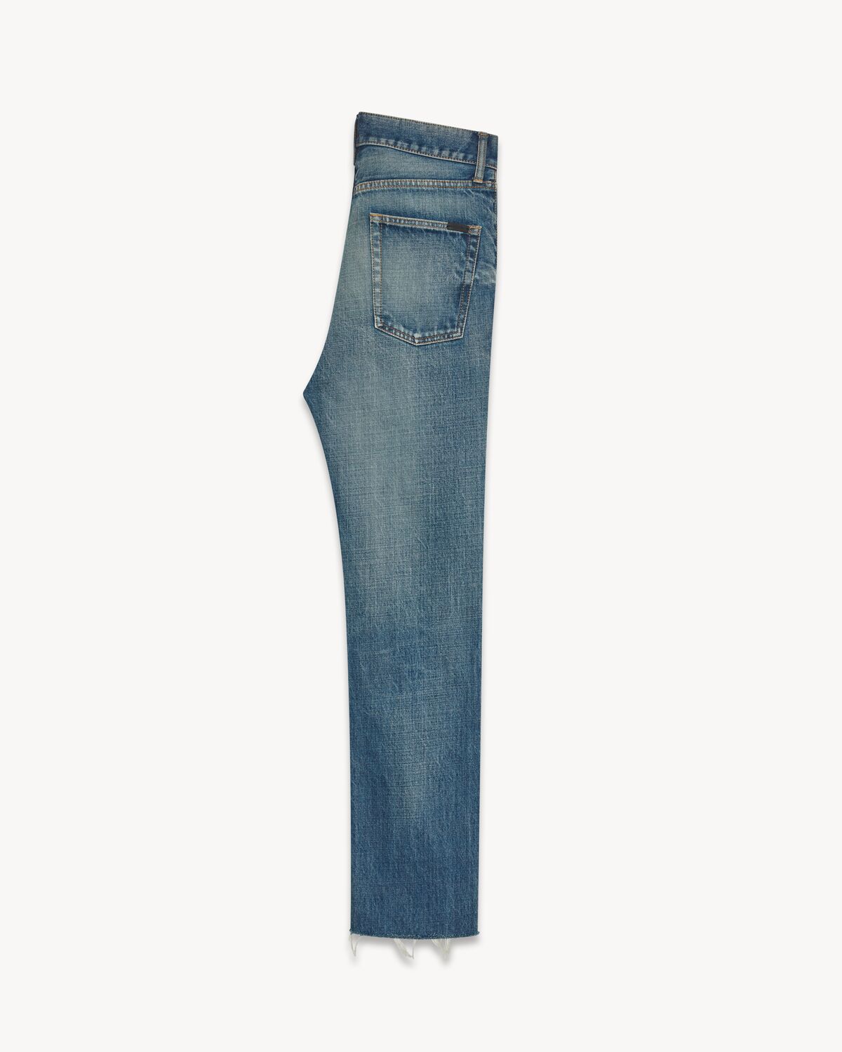 GERADE JEANS AUS BLAUEM-DENIM