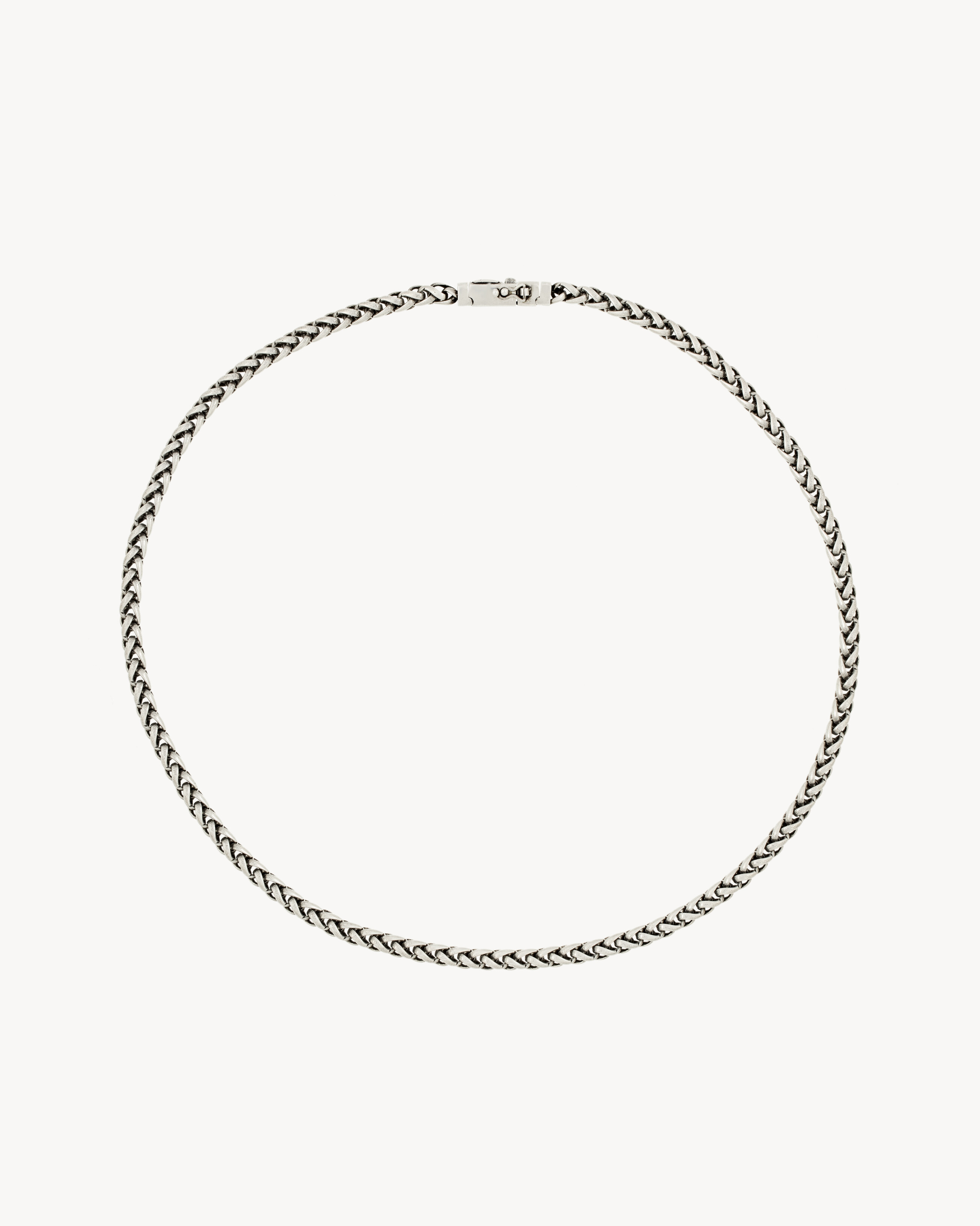 wheat-chain necklace in metal