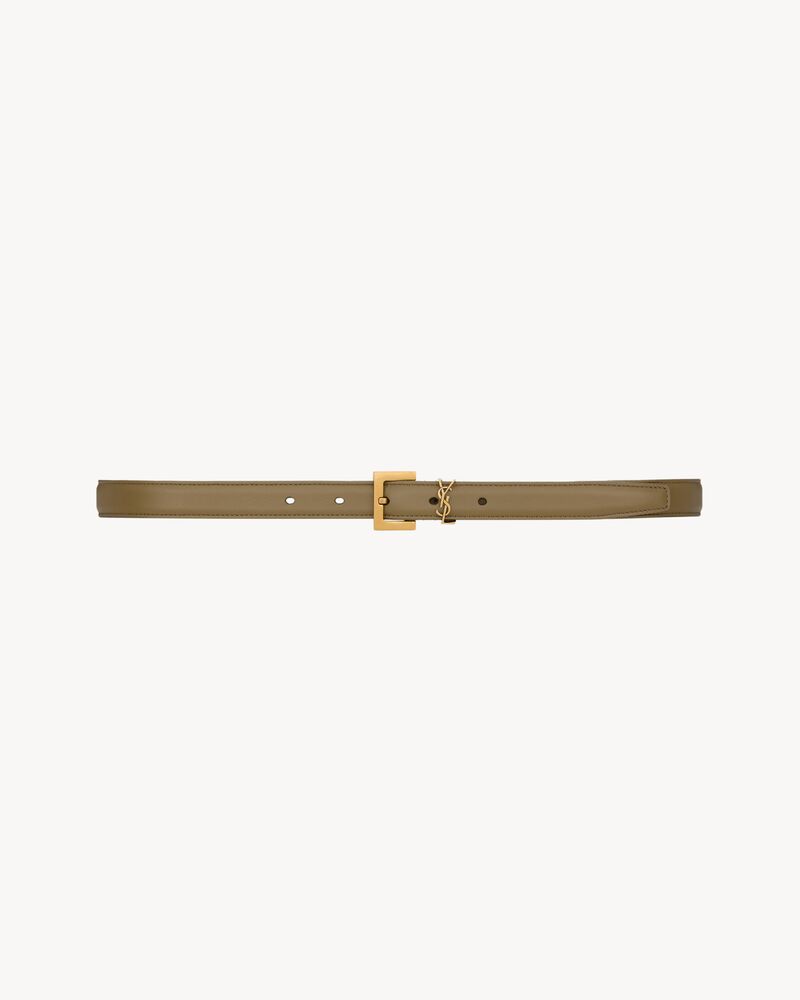 CASSANDRE thin belt in smooth leather
